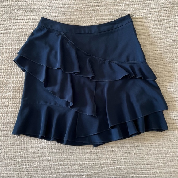 H&M Navy Ruffle Mini Skirt - Picture 2 of 5